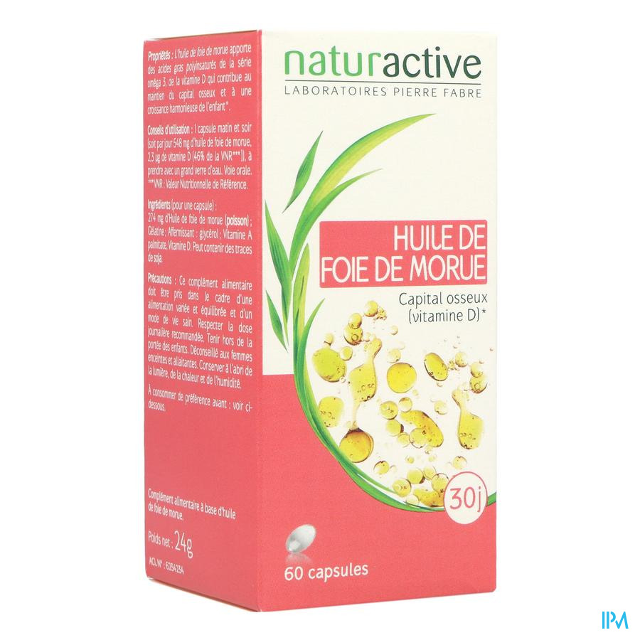 vignette Naturactive Huile De Foie Morue Capsule 60