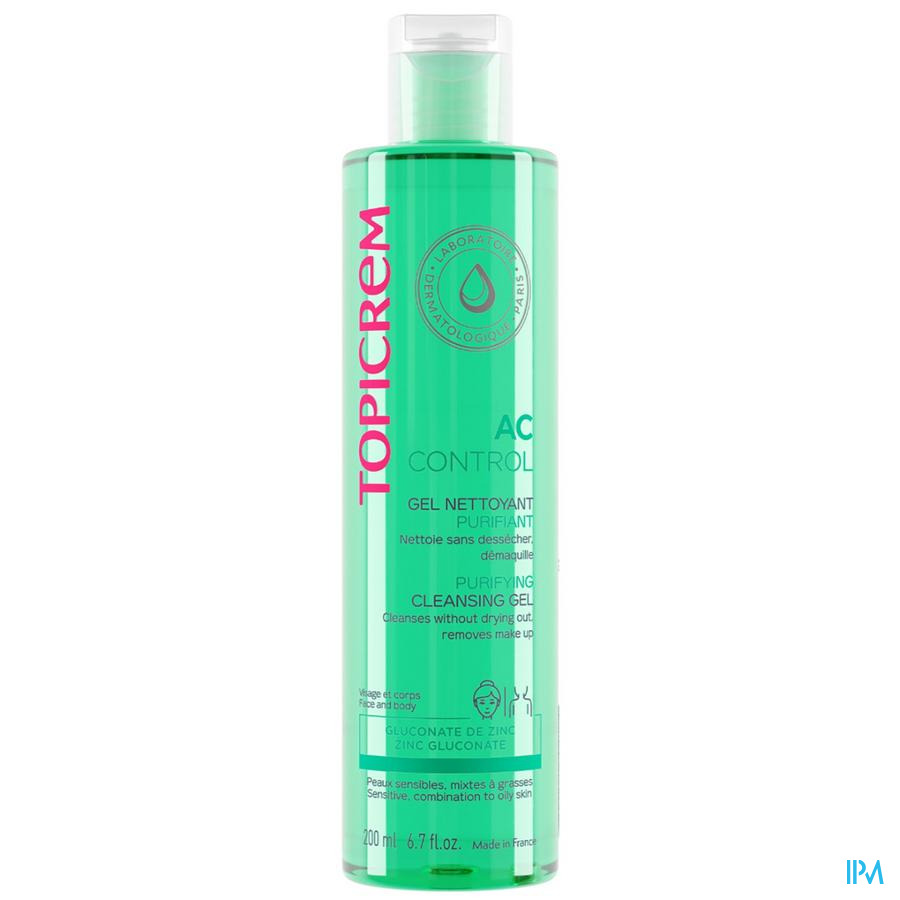 vignette TOPICREM AC GEL NETT PUR 200ML