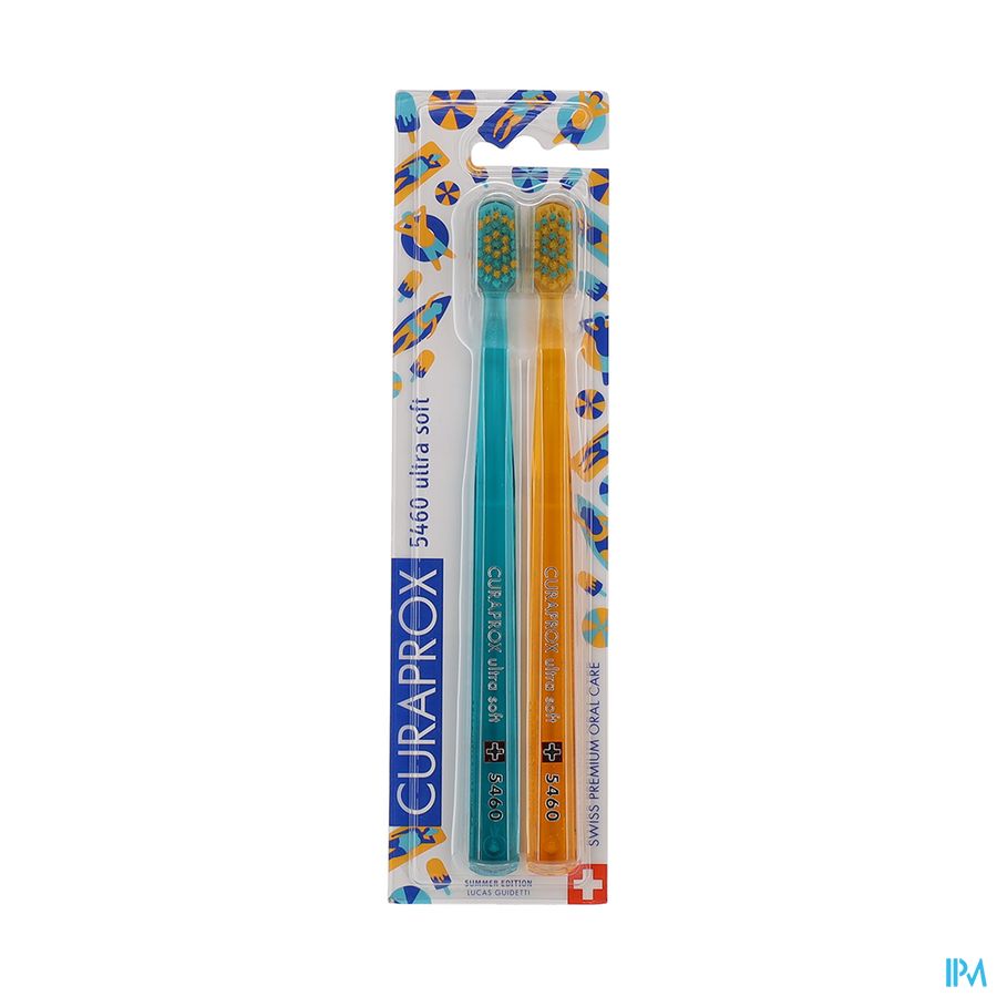 vignette Curaprox Cs 5460 Brosse A Dents Ultrasoft Duo Summer X2
