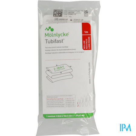 produit Tubifast 2way Stretch Band Tubul 1m X 3cm5 Rouge