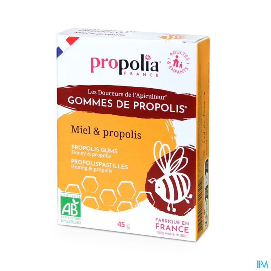 vignette PROPOLIA GOMMES PROPOLIS BIO SACHET 45G