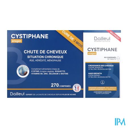 vignette Cystiphane Anagen Croissance Cheveux Comprime 90 X3