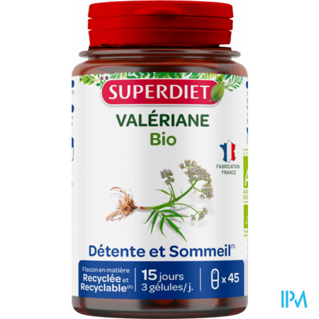 vignette Superdiet Valeriane Bio Gelule 45