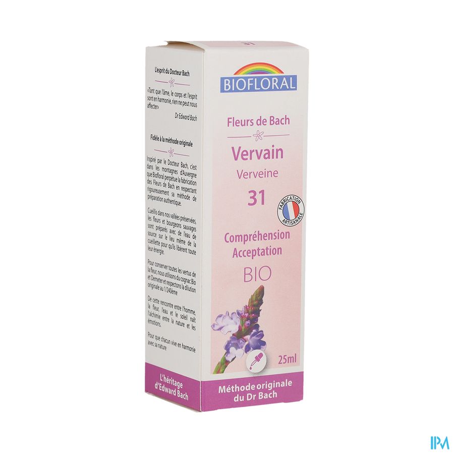 produit Biofloral Fleurs De Bach 31 Verveine Bio 25ml