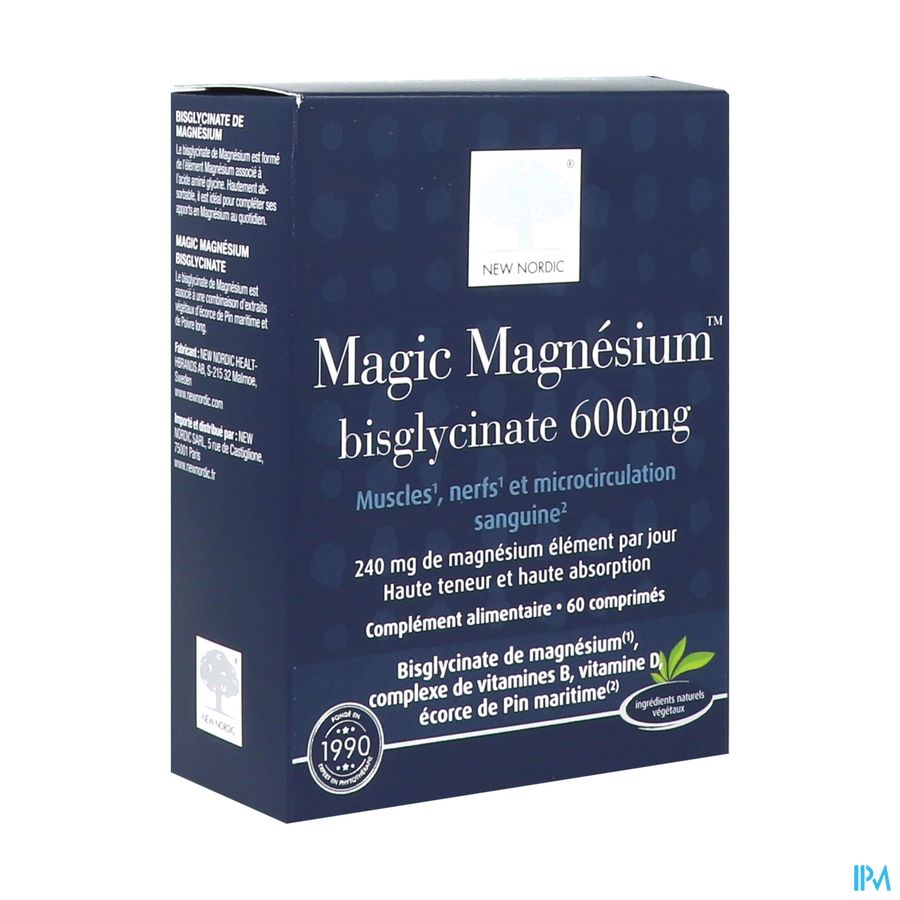 produit NEW NORDIC MAGIC MAGNESIUM BISGLYCINATE