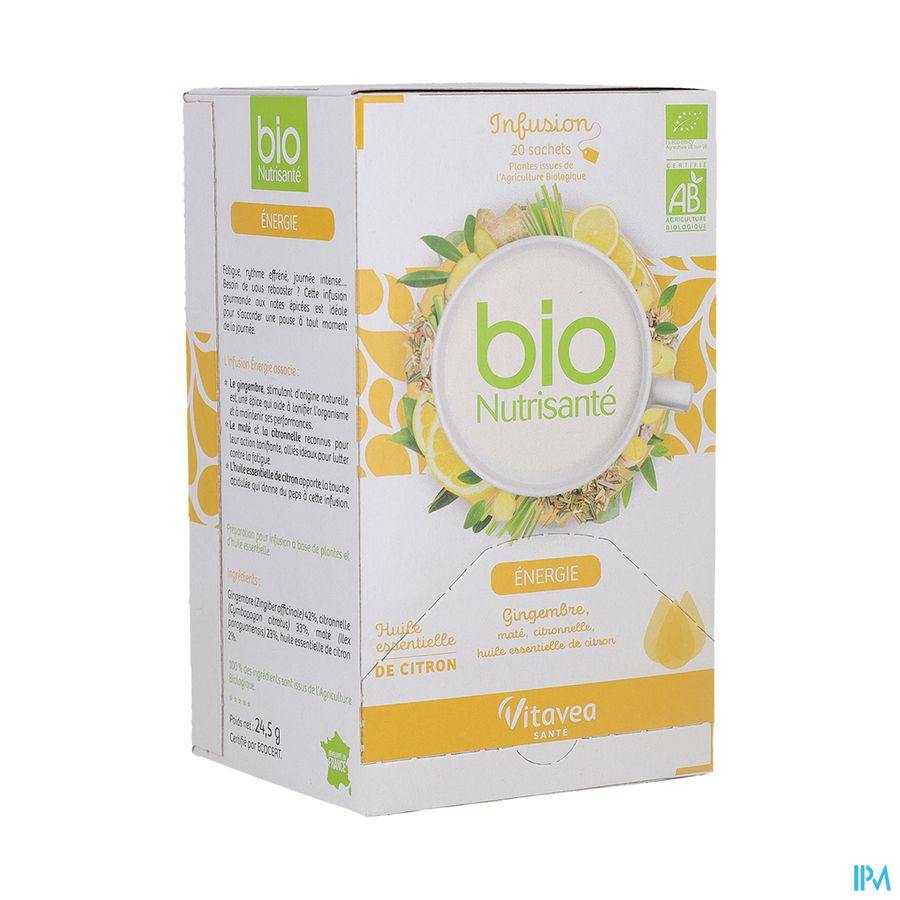 vignette Vitavea Bionutrisante Infusion Energie Sachet 20