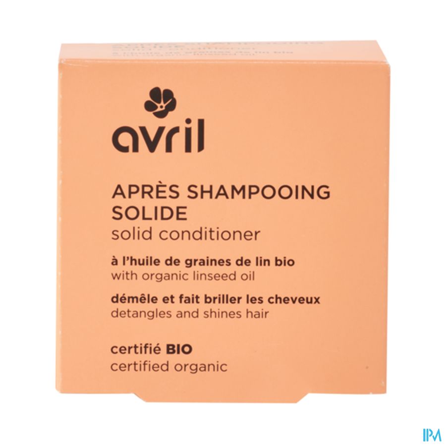 produit AVRIL APRES-SHAMPOOING SOLIDE 74G