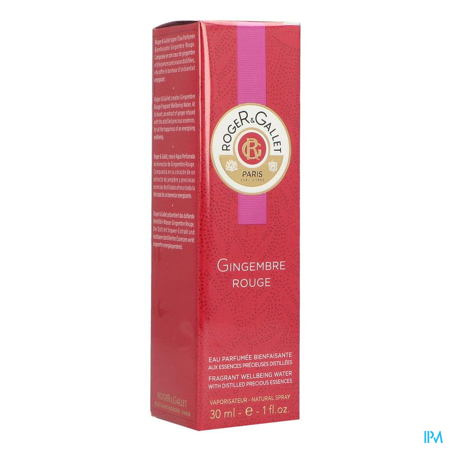 vignette Roger Gallet Gingembre Rouge Eau Fraiche Vaporisateur 30ml