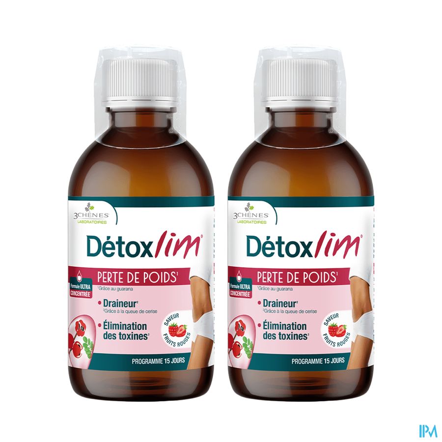 produit LES 3 CHENES DETOXLIM PERTE POIDS 2X500ML