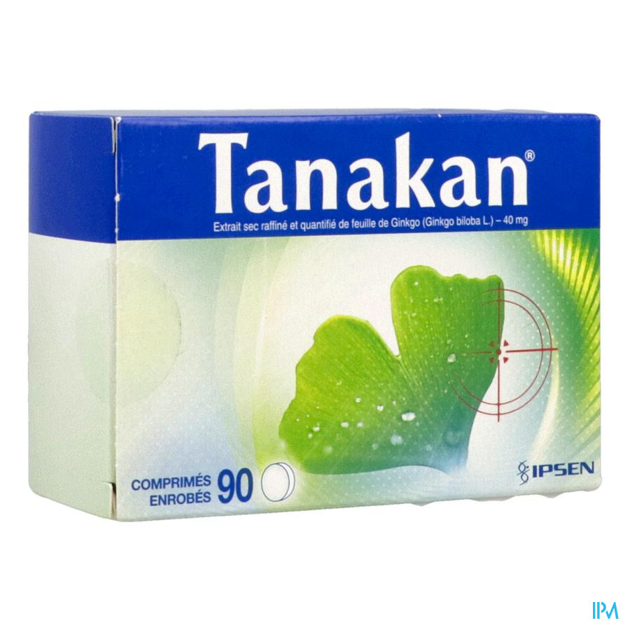 produit TANAKAN 40MG CPR 90