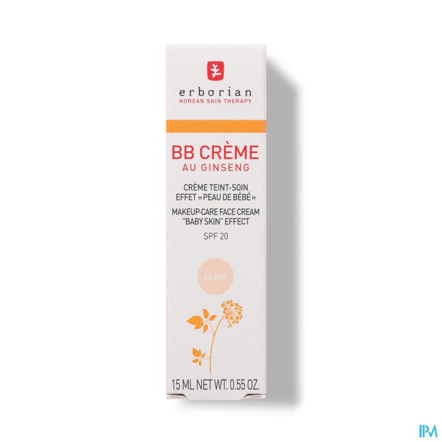 vignette ERBORIAN BB CREME CLAIR 15ML