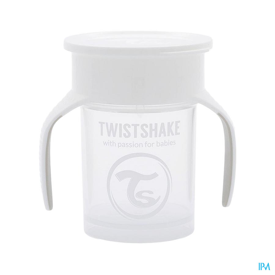 produit TWISTSHAKE TASSE 360 DEG 230ML BLANC 6M+