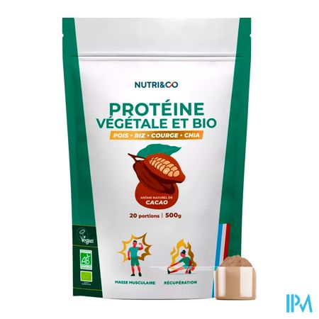 vignette Nutri Co Proteine Vegetale Et Bio Poudre 500g