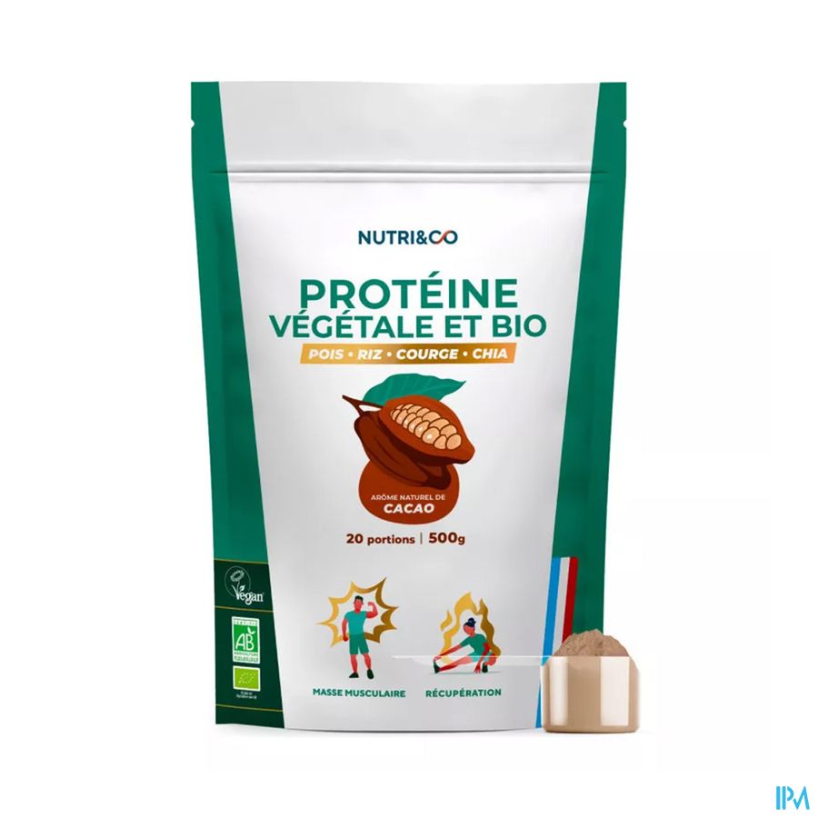 produit NUTRI&CO PROT VEGET PDR 500G