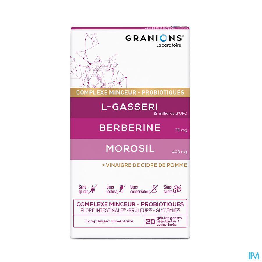 produit GRANIONS COMPLE MICROBI MINC CPR20+20GELU
