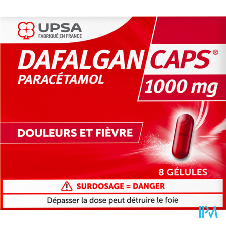 vignette DAFALGANCAPS 1000MG GELULE 8