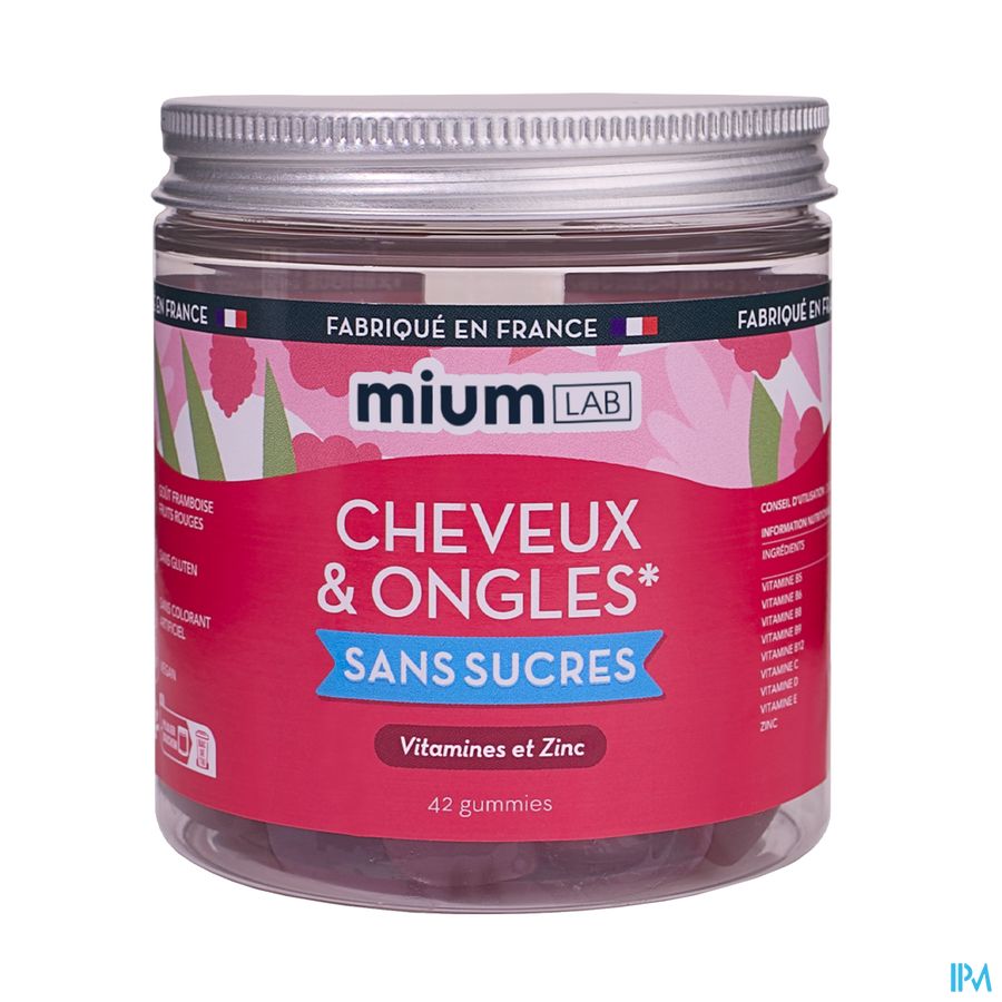 produit MIUM LAB GUMMIES CHEVEU/ONGL S/SUCRE 42