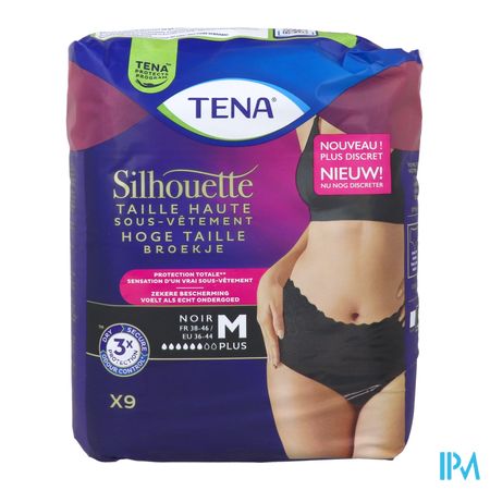 vignette TENA SILHOUETTE PLUS TH M NOIR X12
