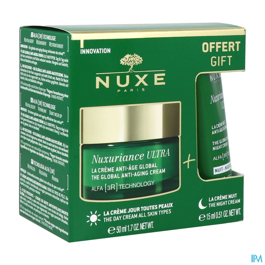 vignette Nuxe Nuxuriance Ultra Creme Jour Toutes Peaux 50ml + Mini Creme Nuit 15ml Offert