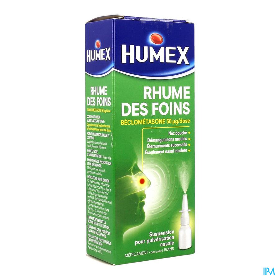 vignette HUMEX RHUME FOINS 50MCG/D PULV 100