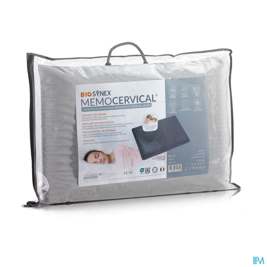 produit BIOSYNEX OREILLER MEMOCERVICAL GRIS
