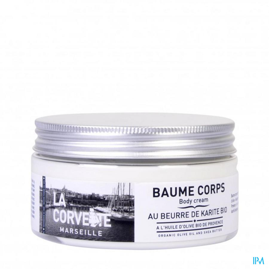 produit La Corvette Baume Corps Huile Olive Karite Bio 200ml