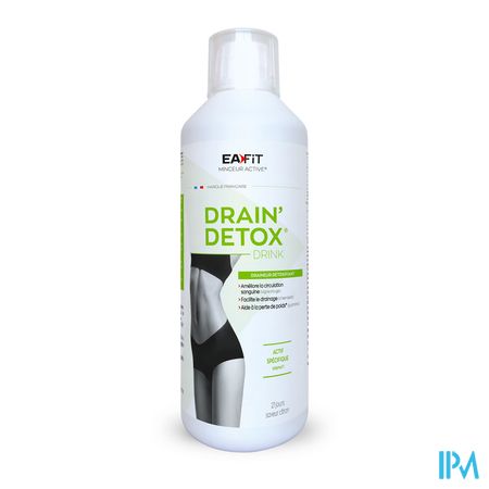 produit Eafit Drain'detox Drink Solution Buvable Peche 500ml