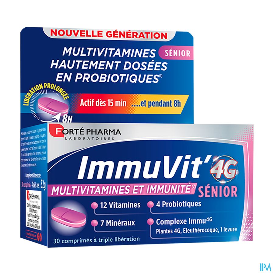 vignette Forte Pharma Immuvit' 4g Senior Comprime 30