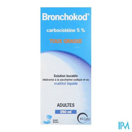 vignette BRONCHOKOD GE 5% SOL BUV S/S 250ML