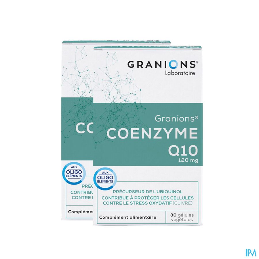 produit Granions Coenzyme Q10 120mg Gelule 30 X2