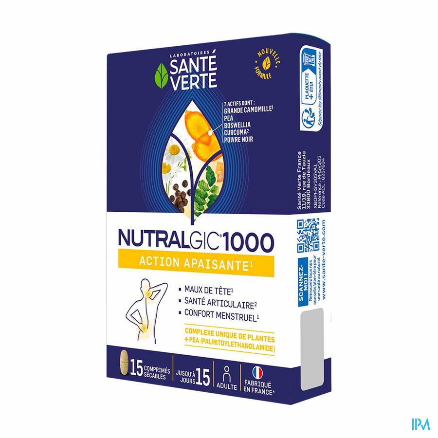 vignette Sante Verte Nutralgic 1000 Comprime 15