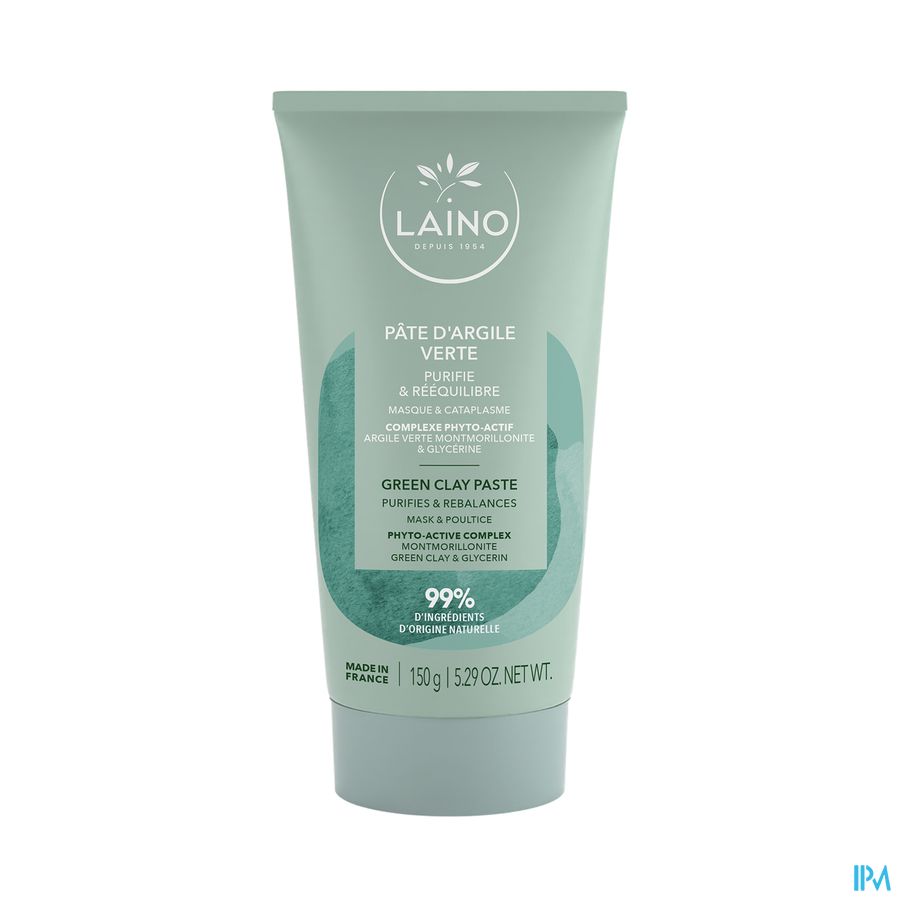 produit LAINO PATE ARGILE VERTE TUBE 150G