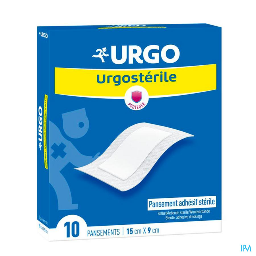 vignette Urgosterile Pansement Adhesif Sterile 15cm X 9cm 10