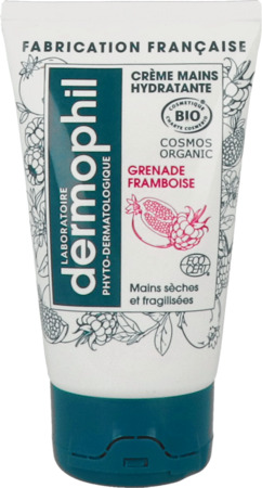 vignette Dermophil Indien Bio Creme Mains Grenade Framboise 50ml