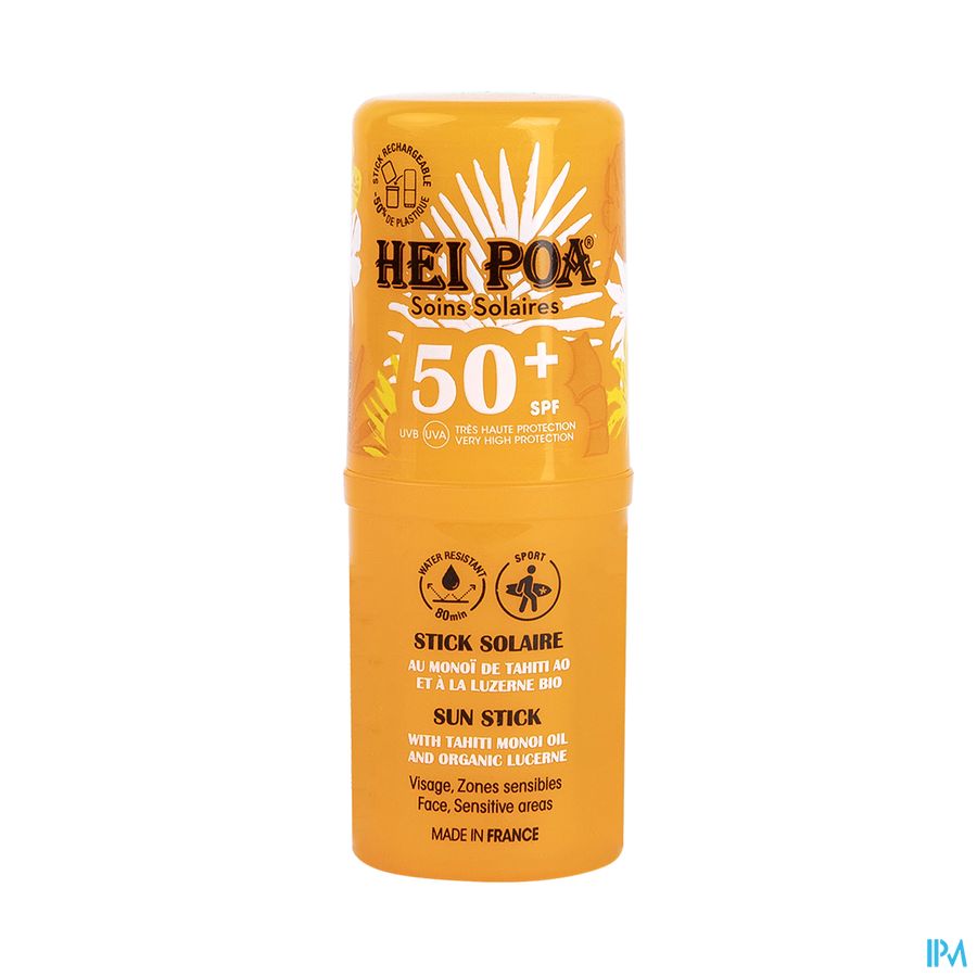 produit Hei Poa Stick Solaire Visage Spf50+ 15g