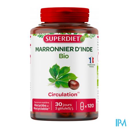 vignette Superdiet Marronnier D Inde Bio Gelule 120