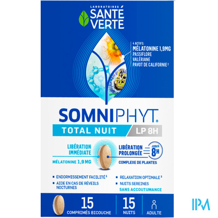 produit SANTE V SOMNIPHYT TOT NUIT LP 8H 1,9MG 15