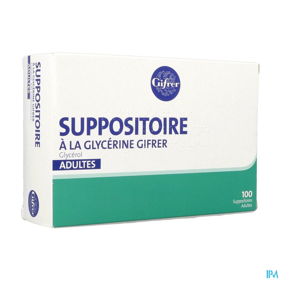 vignette Gifrer Suppositoire Glycerine Adulte 100