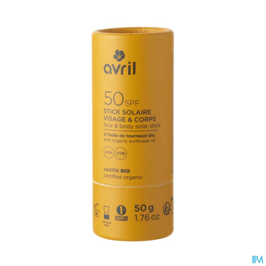produit AVRIL STICK SOLAIRE SPF50 50 GR