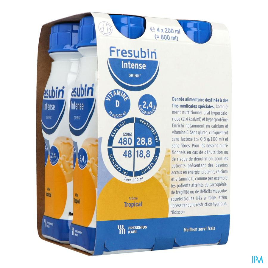 produit Fresubin Intense Drink Tropical 200ml X4