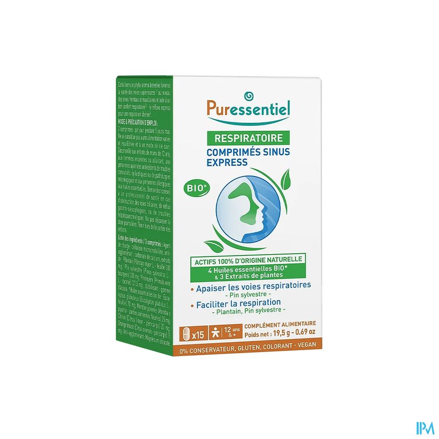 produit PURESSENTIEL CPR SINUS EXPRESS BT15