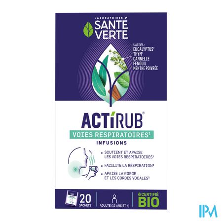 vignette Sante Verte Actirub Tisane Respiratoire Bio Infusette 20