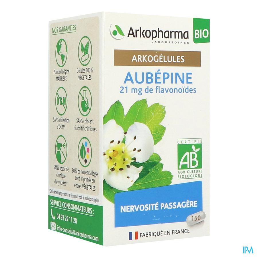 vignette Arkopharma Arkogelules Aubepine Bio Gelule 150