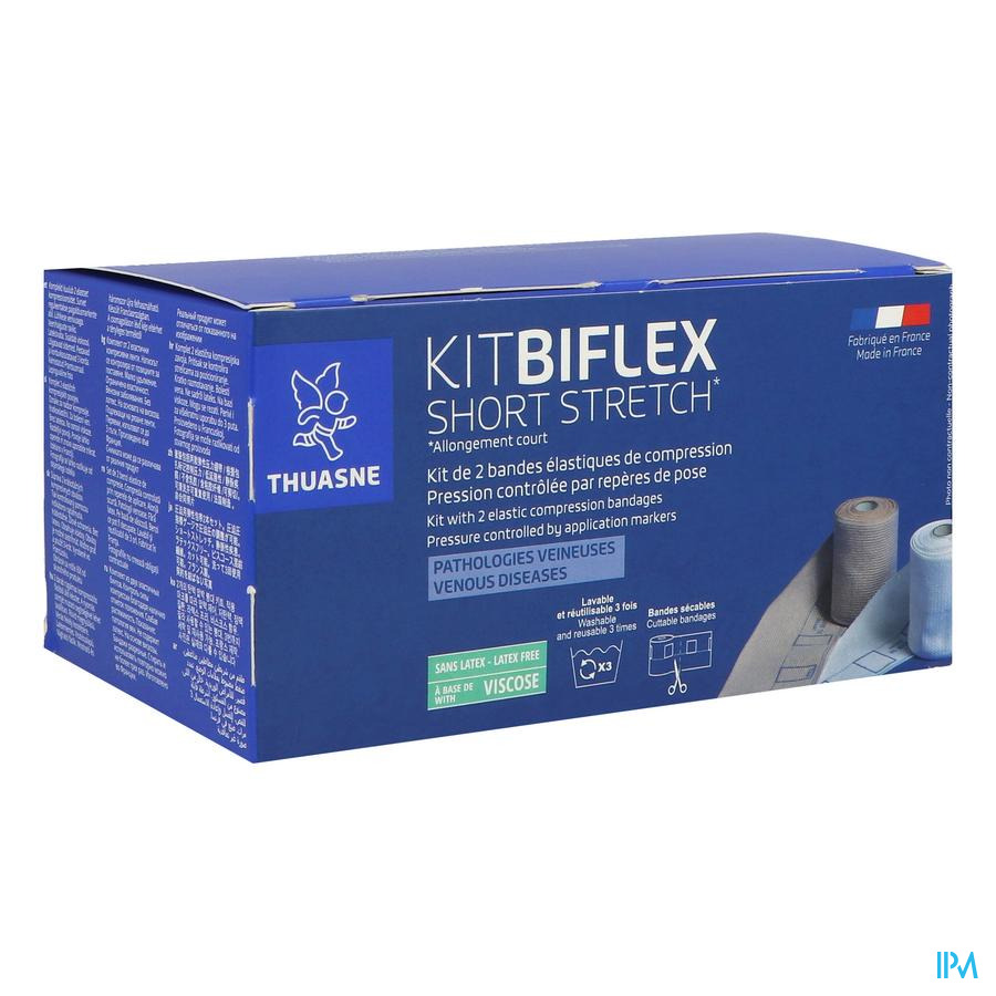 produit Thuasne Biflex Kit Bande Compression Allongement Court T3