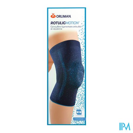 vignette Orliman Genouillere Rotulig Motion Bleu Fonce Turquoise T3