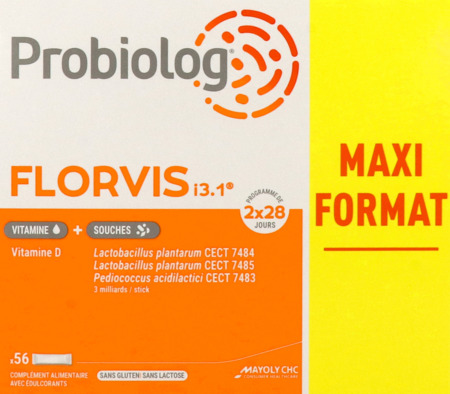 produit PROBIOLOG FLORVIS 28 STICKS X2