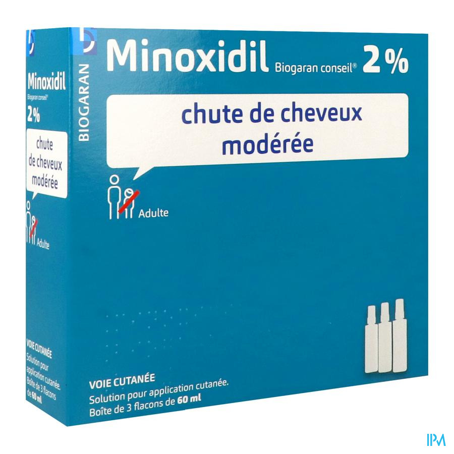 produit MINOXIDIL 2% BGR SOL EXT 60ML 3