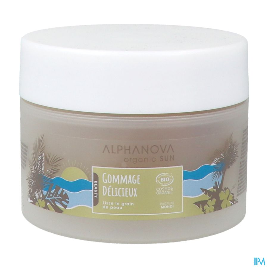 vignette Alphanova Organic Sun Gommage Delicieux Parfum Monoi Bio 200ml