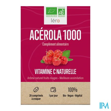 vignette Lero Acerola 1000 Bio Comprime 20