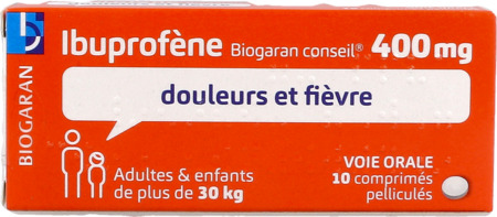 vignette IBUPROFENE 400MG BIOG CONS CPR 10